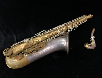 Vintage King Super Silver Sonic Tenor Saxophone – Stripped, Serial # 418967